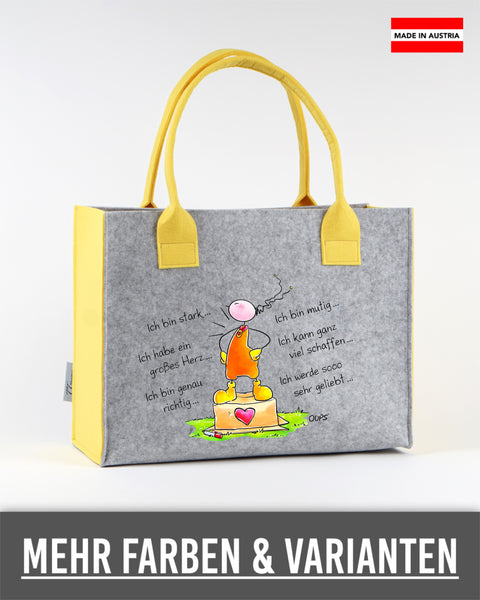 Filz Tasche S/M/L Oups L021 Ich bin...