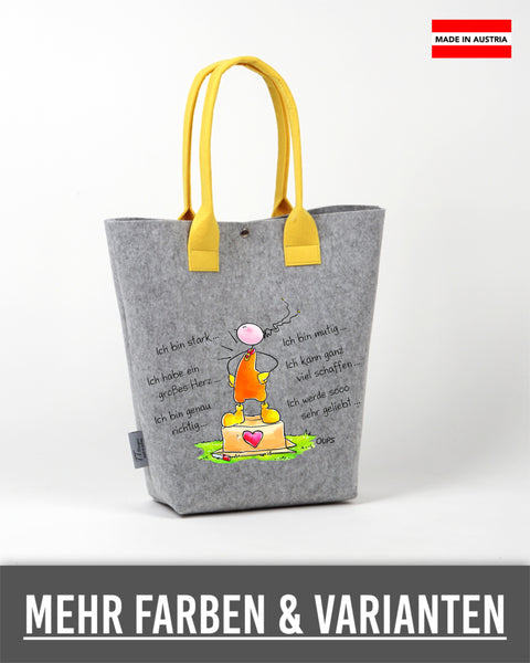 Filz Shopper Oups L021 Ich bin...