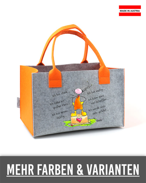 Filz Einkaufskorb Oups L021 Ich bin...