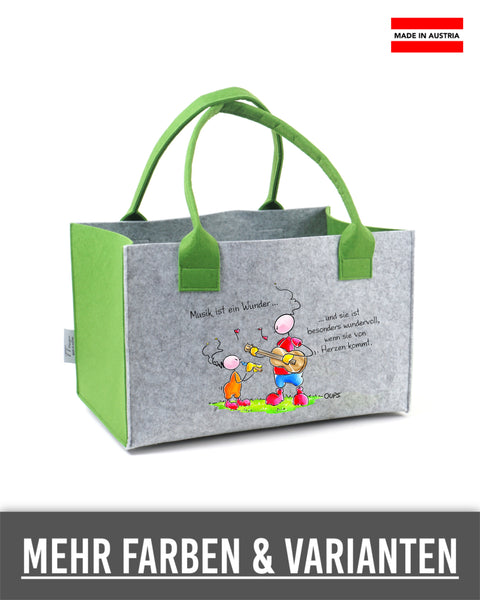 Filz Einkaufskorb Oups L022 Musik ist eine Wunder...