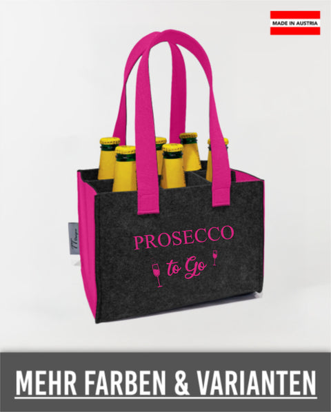 Filz 6er Träger Prosecco to go! "653"