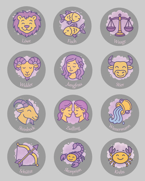 Untersetzer Sternzeichen 1