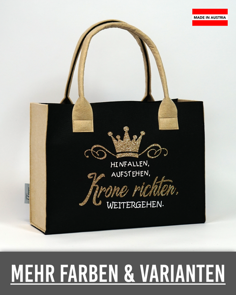 Filz Tasche 036 Krone richten