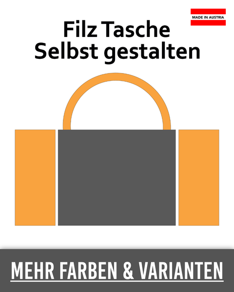 Filztasche selbst gestalten – Größen S/M/L