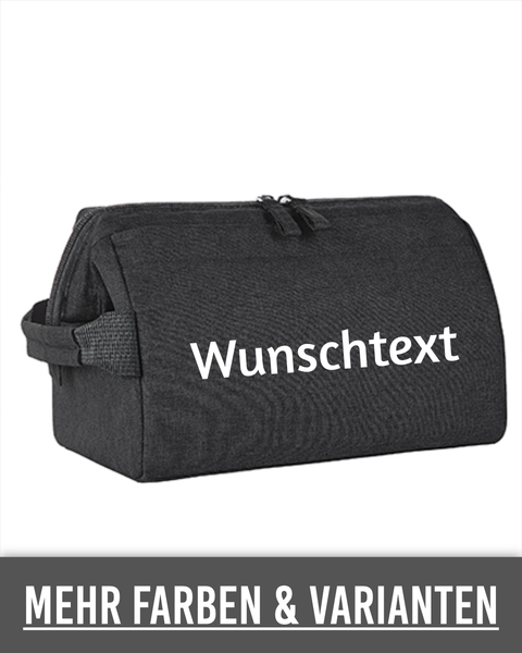 Toiletttasche / Kulturbeutel (Wunschtext / Wunschbild)