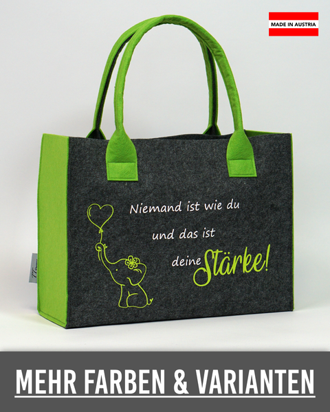 Filz Tasche 057 Niemand ist wie DU