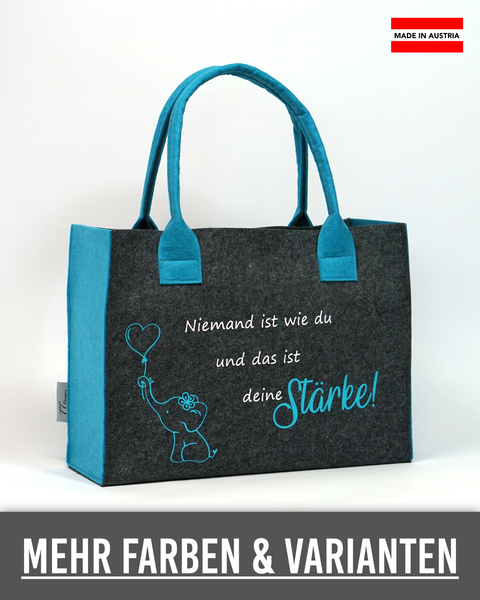 Filz Tasche 057 Niemand ist wie DU