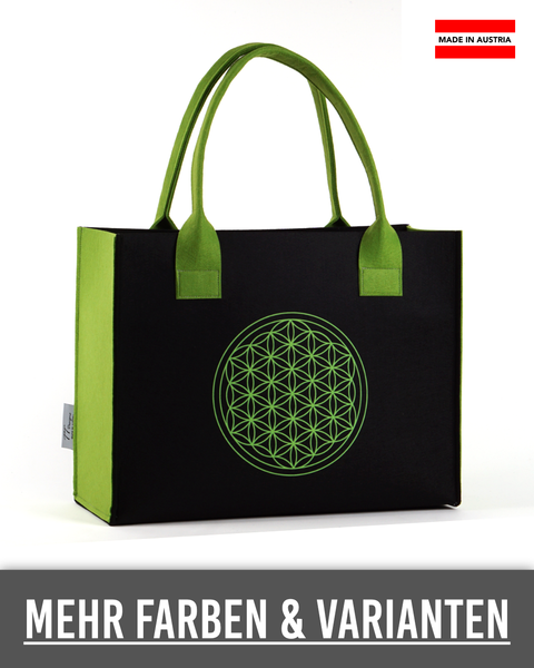 Filz Tasche 084 Blume des Lebens