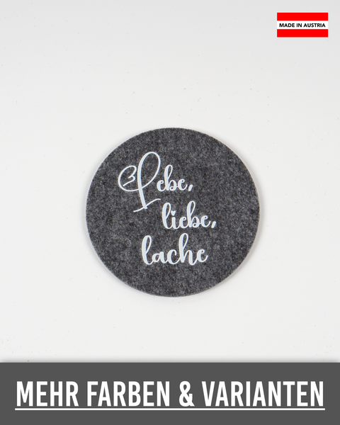 Untersetzer  503 Lebe, liebe, lache