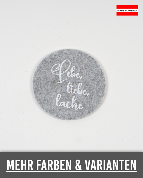 Untersetzer  503 Lebe, liebe, lache