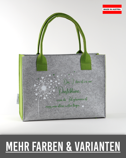 Filz Tasche L20 Das Leben ist wie eine Pusteblume...