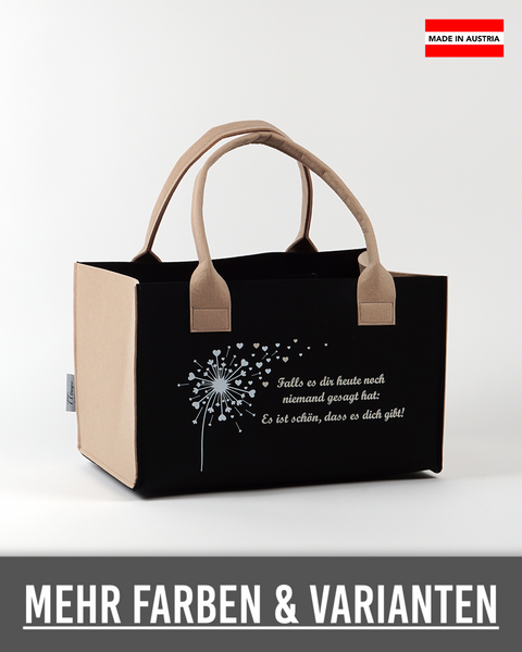 Filz Einkaufskorb (004_Falls es dir heute)