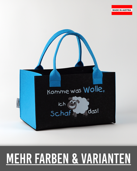 Filz Einkaufskorb 011 Komme was Wolle