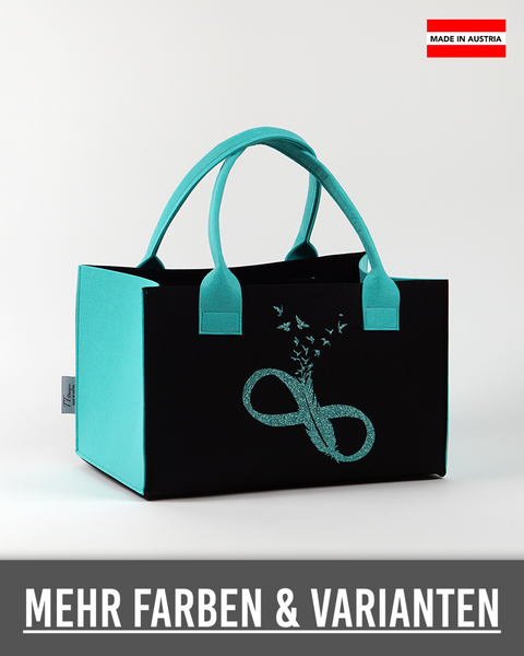 Filz Einkaufskorb (Unendlich Zeichen)