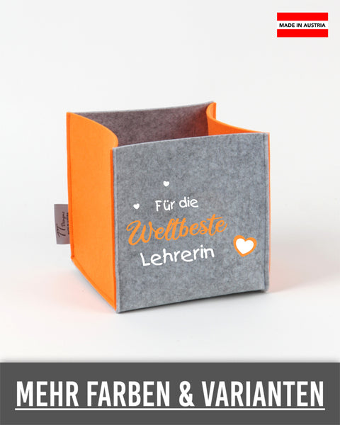 Filz Box L14 Für die Weltbeste Lehrerin