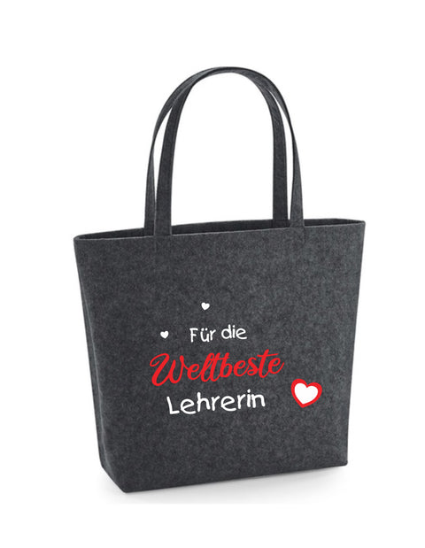 Filz Tasche Easy Bag L14 Für die Weltbeste Lehrerin