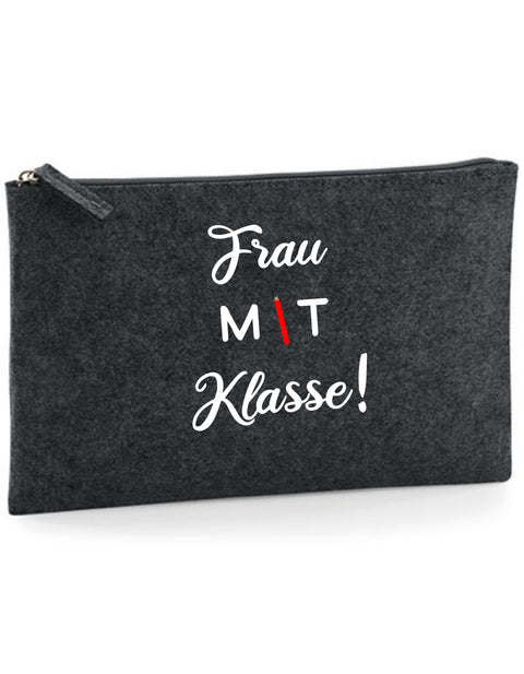 Filz Täschchen Easy Basic L07 Frau mit Klasse!