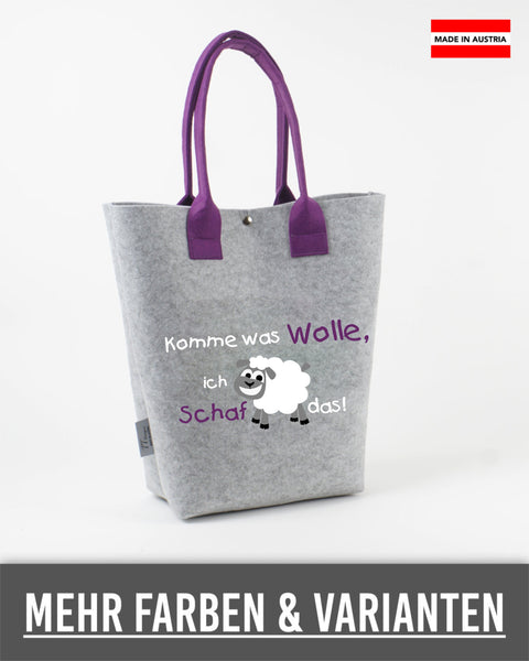 Filz Tasche Shopper 011 Komme was Wolle
