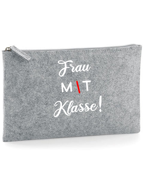 Filz Täschchen Easy Basic L07 Frau mit Klasse!