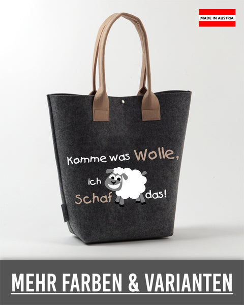 Filz Tasche Shopper 011 Komme was Wolle