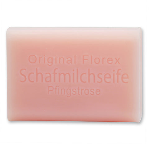 Schafmilchseife eckig Pfingstrose 100g