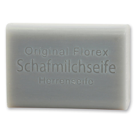 Schafmilchseife eckig Herrenseife 100g mit Aktivkohle