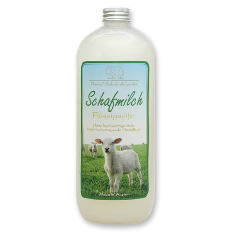 Flüssigseife mit Schafmilch 1l Classic in der Flasche
