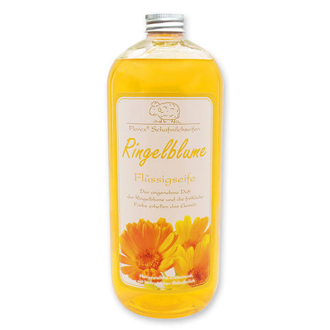 Flüssigseife mit Schafmilch 1l Rose in der Flasche