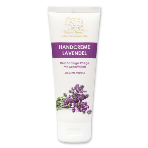 Handcreme mit Schafmilch in der Tube 75ml Lavendel