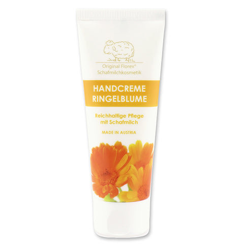 Handcreme mit Schafmilch in der Tube 75ml Ringelblume