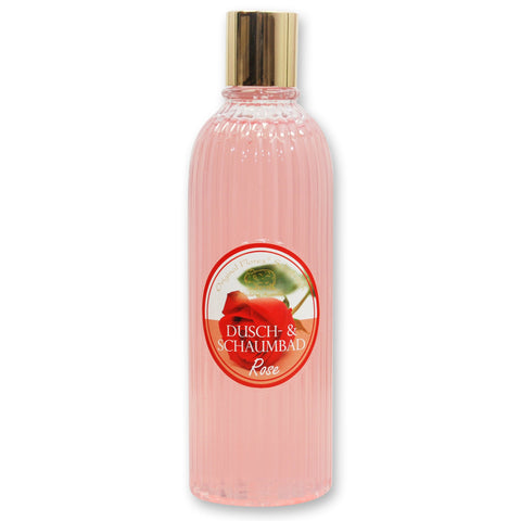 Dusch- und Schaumbad mit Schafmilch Rose rot 330ml