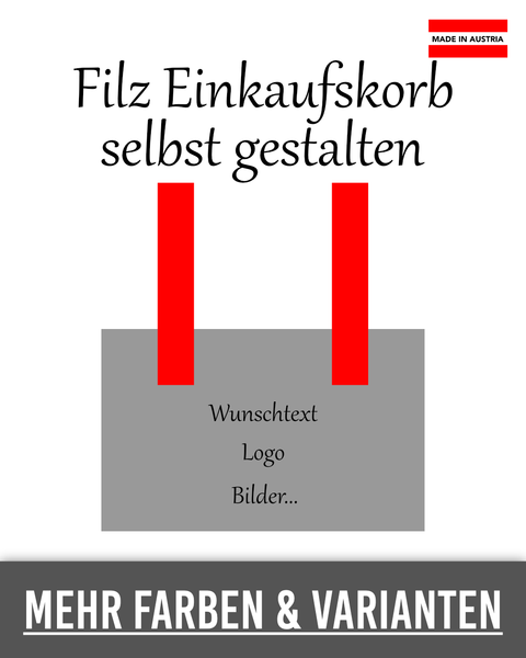 Filz Einkaufskorb selbst gestalten