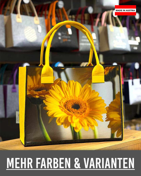 Filztasche "Gerbera" – Nicole Sponner Fotografie