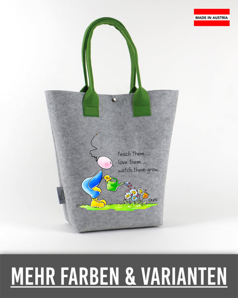 Filz Shopper Oups L016 teach them... love them... watch them grow
