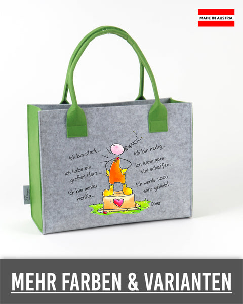 Filz Tasche S/M/L Oups L021 Ich bin...