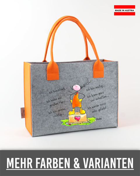 Filz Tasche S/M/L Oups L021 Ich bin...