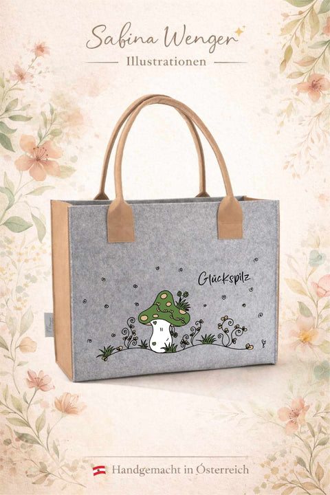 Filz Tasche Glückspilz