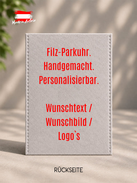 Filz Parkuhr – Selbst gestalten | Komplett individuell