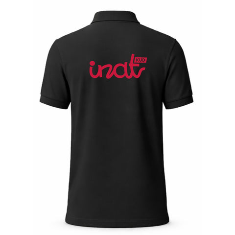 KUD INAT Polo schwarz, Rückseite mit großem INAT-Logo