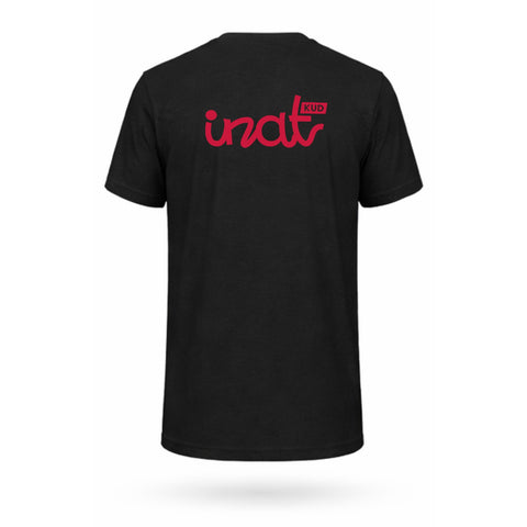 KUD INAT Shirt schwarz, Rückseite mit großem INAT-Logo