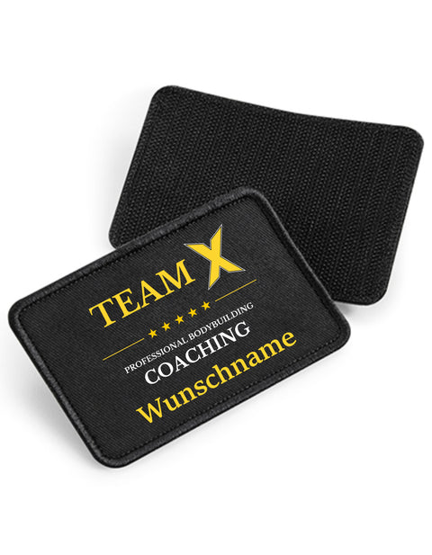Team X Patch mit Namen – Beispiel mit Musternamen