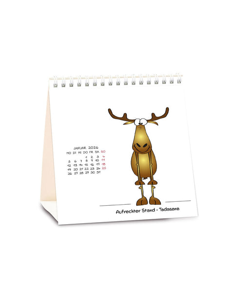 Tischkalender "Rentier Yoga" 2026