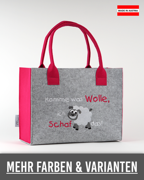 Filz Tasche 011 Komme was Wolle