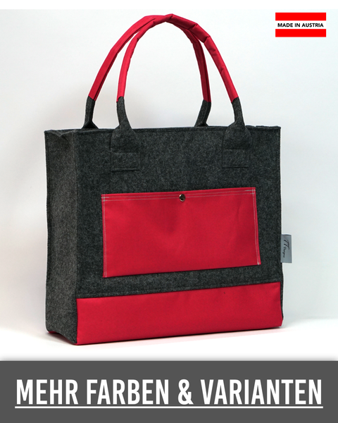 Filz Tasche Exklusiv (Komme was Wolle) Glitzer – TT-Designs