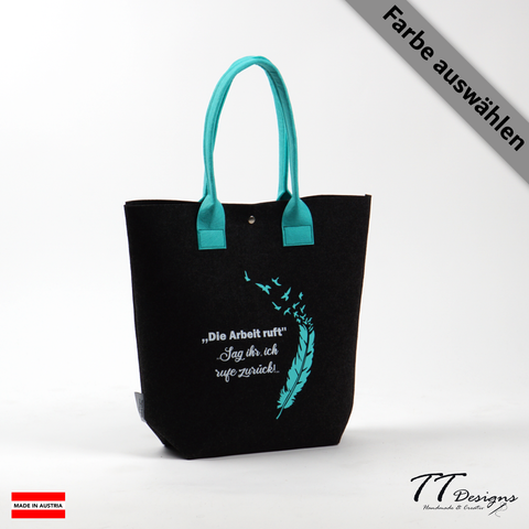 Filz Tasche Shopper (Die Arbeit Ruft)