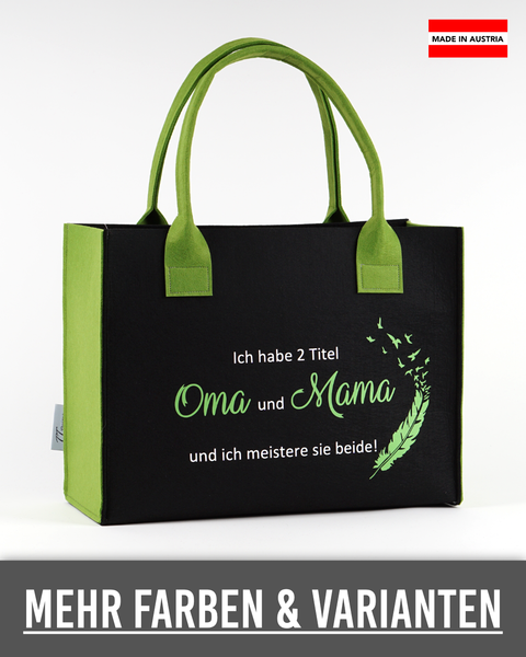 Filz Tasche 066 Ich habe 2 Titel