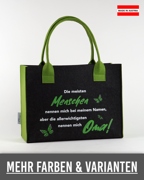 Filz Tasche 067 Die meisten Menschen...