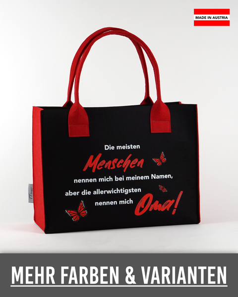 Filz Tasche 067 Die meisten Menschen...