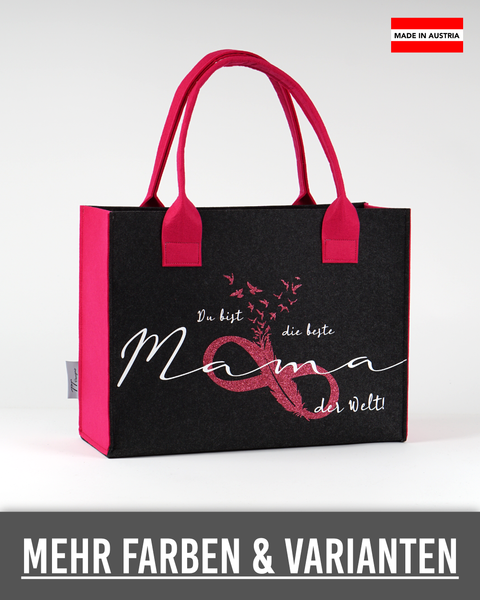 Filz Tasche 080 Du bist die beste Mama der Welt!