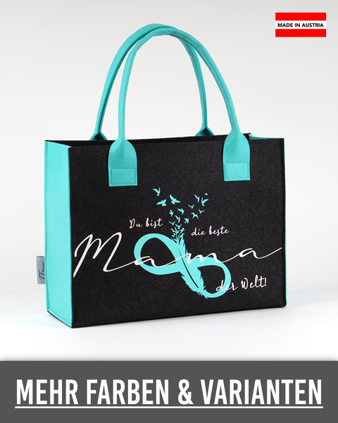 Filz Tasche 080 Du bist die beste Mama der Welt!